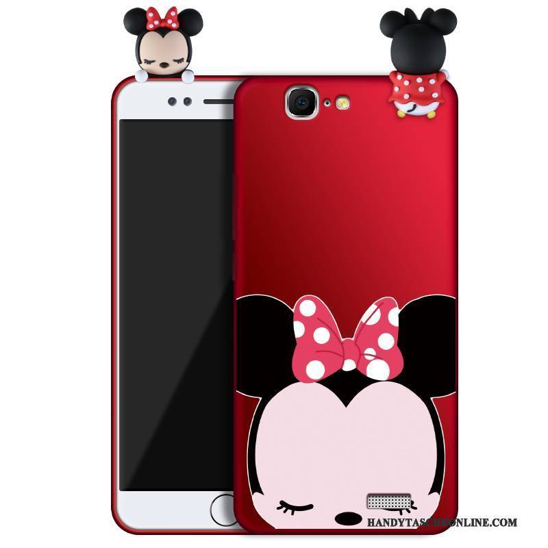 Hülle Huawei Ascend G7 Silikon Persönlichkeit Handyhüllen, Case Huawei Ascend G7 Schutz Hängende Verzierungen Rot