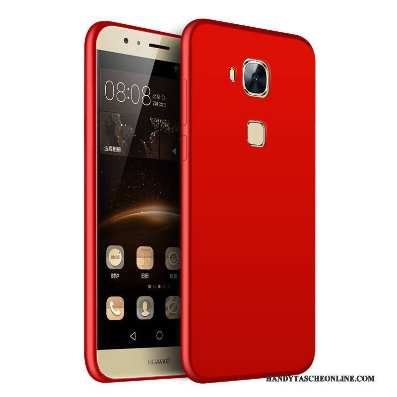 Hülle Huawei Ascend Mate 7 Weiche Leicht Neu, Case Huawei Ascend Mate 7 Taschen Rot Nubuck
