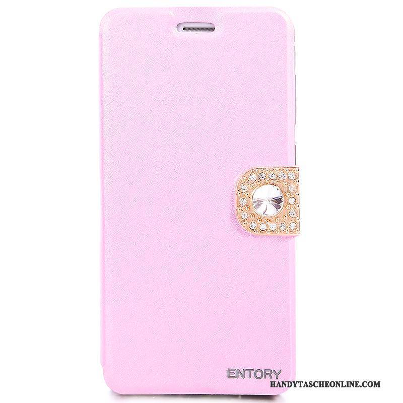 Hülle Huawei G7 Plus Lederhülle Handyhüllen Rosa, Case Huawei G7 Plus Neu