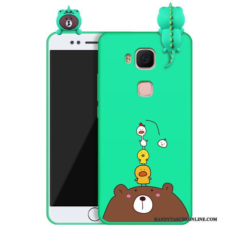 Hülle Huawei G7 Plus Silikon Grün Neu, Case Huawei G7 Plus Schutz Handyhüllen Nette