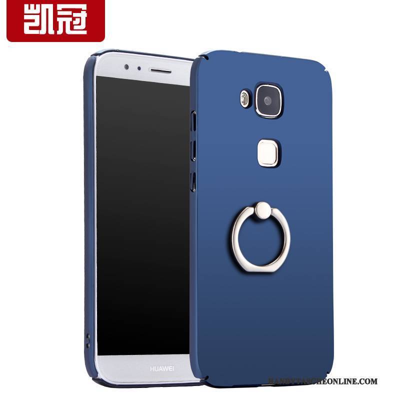 Hülle Huawei G7 Plus Silikon Schwer Anti-sturz, Case Huawei G7 Plus Taschen Blau Nubuck