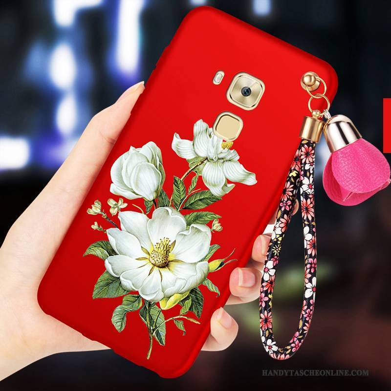 Hülle Huawei G7 Plus Weiche Rot Handyhüllen, Case Huawei G7 Plus Silikon