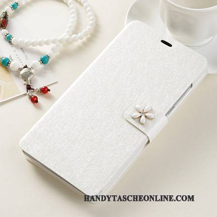 Hülle Huawei G9 Lite Lederhülle Weiß Handyhüllen, Case Huawei G9 Lite Folio Jugend