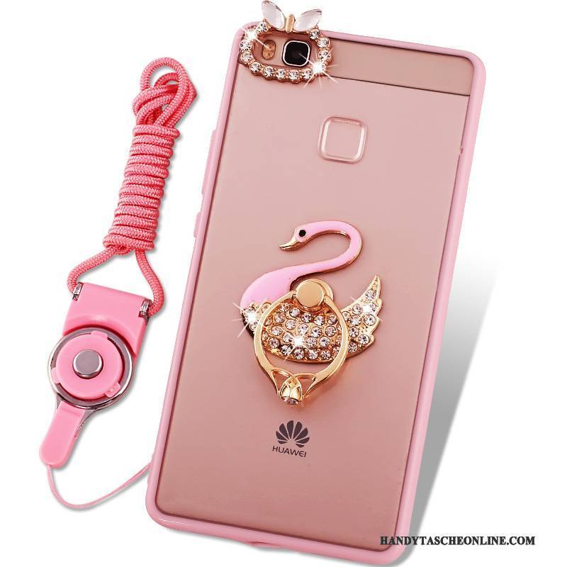 Hülle Huawei G9 Lite Silikon Rosa Jugend, Case Huawei G9 Lite Weiche Handyhüllen Hängende Verzierungen