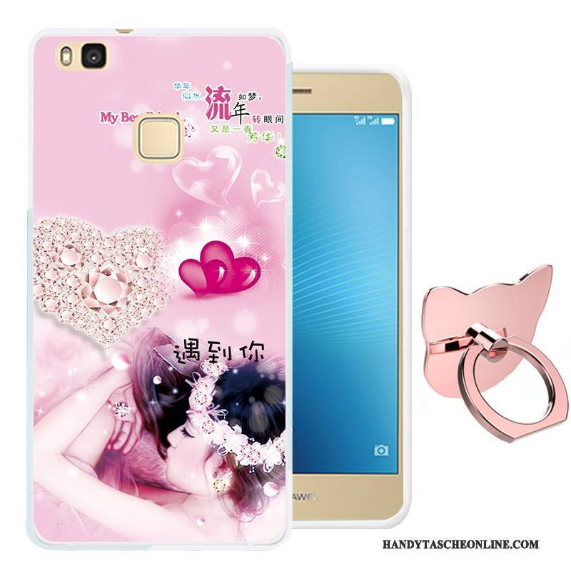 Hülle Huawei G9 Lite Weiche Handyhüllen Jugend, Case Huawei G9 Lite Karikatur Rosa