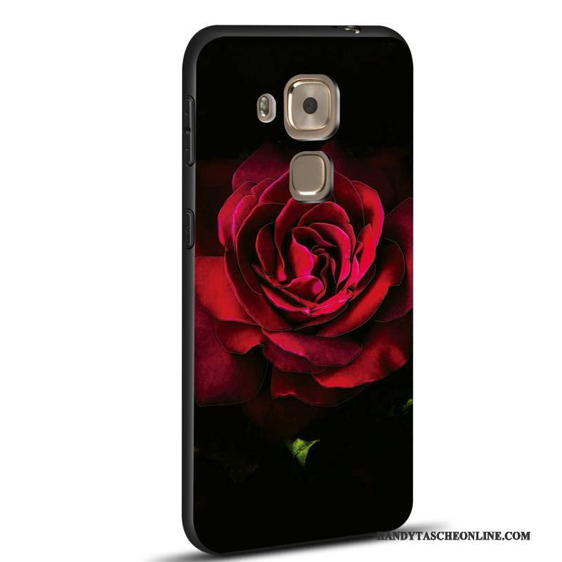 Hülle Huawei G9 Plus Kreativ Schwarz Trend, Case Huawei G9 Plus Silikon Persönlichkeit Handyhüllen