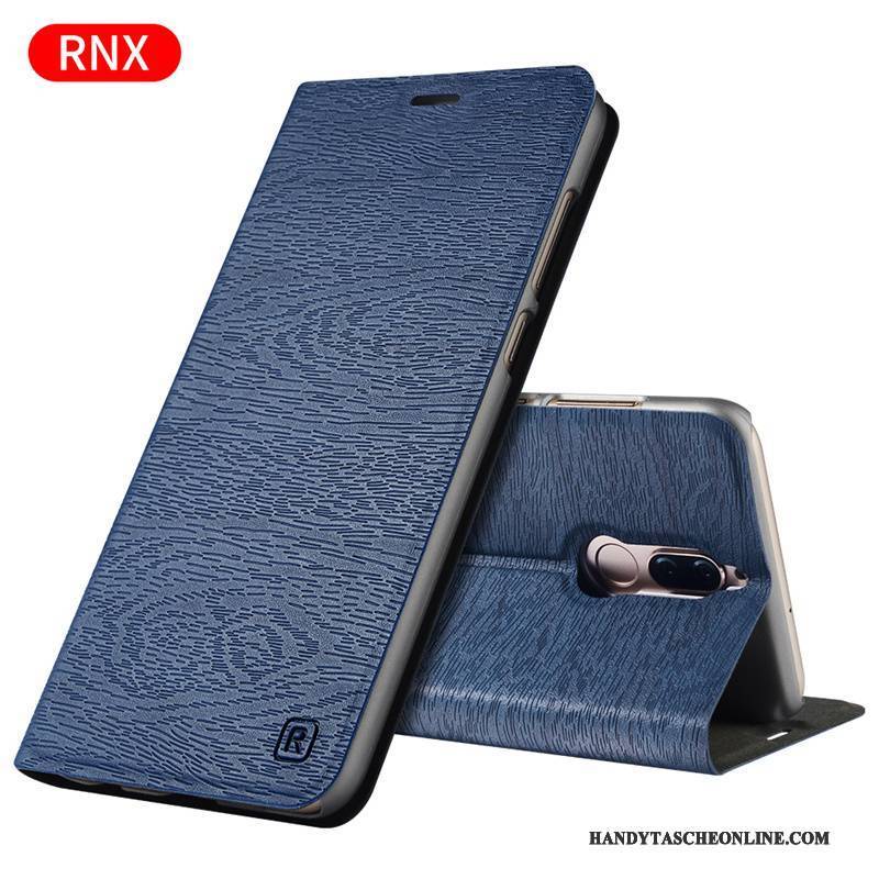 Hülle Huawei G9 Plus Lederhülle Grün Anti-sturz, Case Huawei G9 Plus Folio Handyhüllen