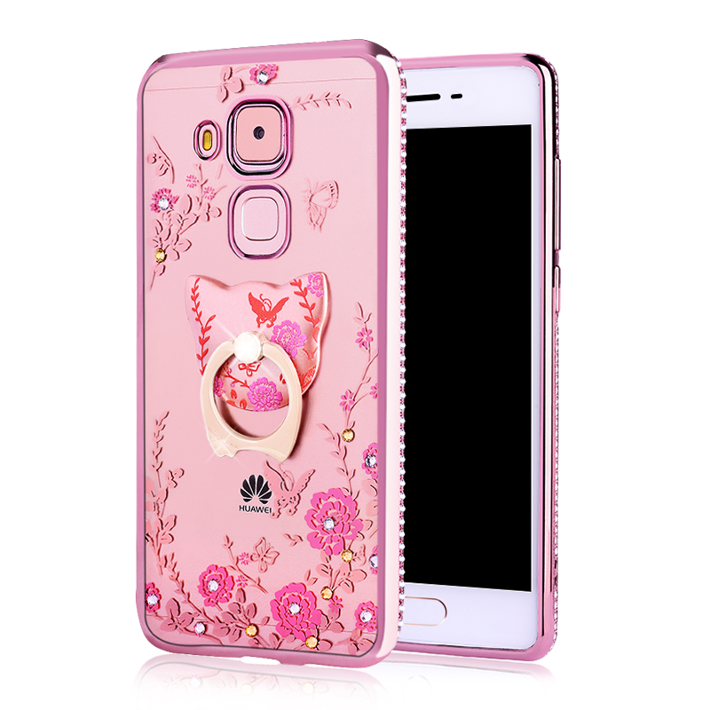 Hülle Huawei G9 Plus Schutz Anti-sturz Handyhüllen, Case Huawei G9 Plus Weiche Trend Rosegold