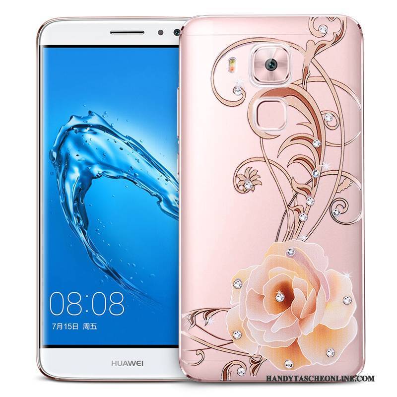 Hülle Huawei G9 Plus Schutz Hängende Verzierungen Rosa, Case Huawei G9 Plus Taschen Anti-sturz Handyhüllen