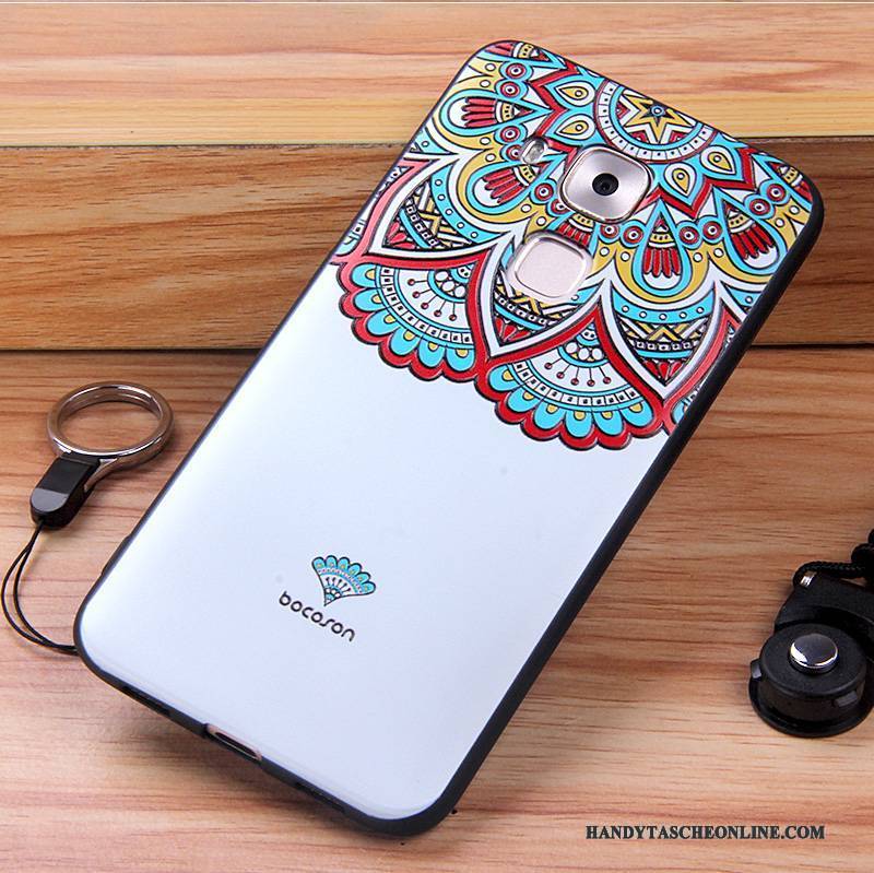 Hülle Huawei G9 Plus Taschen Dünne Weiß, Case Huawei G9 Plus Silikon Handyhüllen Anti-sturz