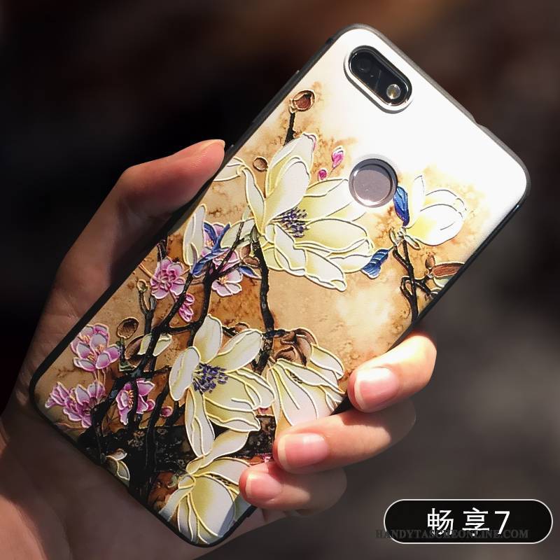 Hülle Huawei G9 Plus Taschen Handyhüllen Gelb, Case Huawei G9 Plus Silikon Anti-sturz