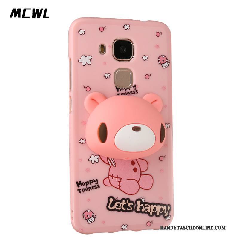 Hülle Huawei G9 Plus Taschen Handyhüllen Rosa, Case Huawei G9 Plus Silikon Hängende Verzierungen