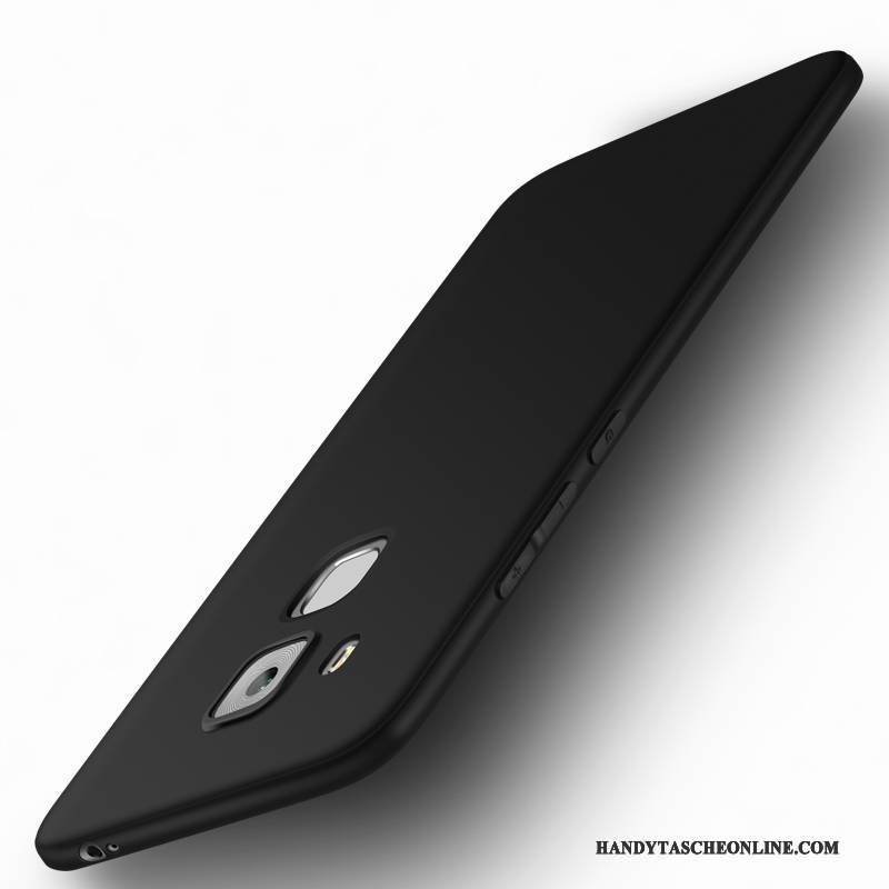 Hülle Huawei G9 Plus Weiche Schwarz Nubuck, Case Huawei G9 Plus Silikon Handyhüllen Schlank