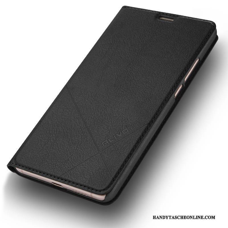 Hülle Huawei Mate 10 Folio Trend Anti-sturz, Case Huawei Mate 10 Lederhülle Handyhüllen Schwarz