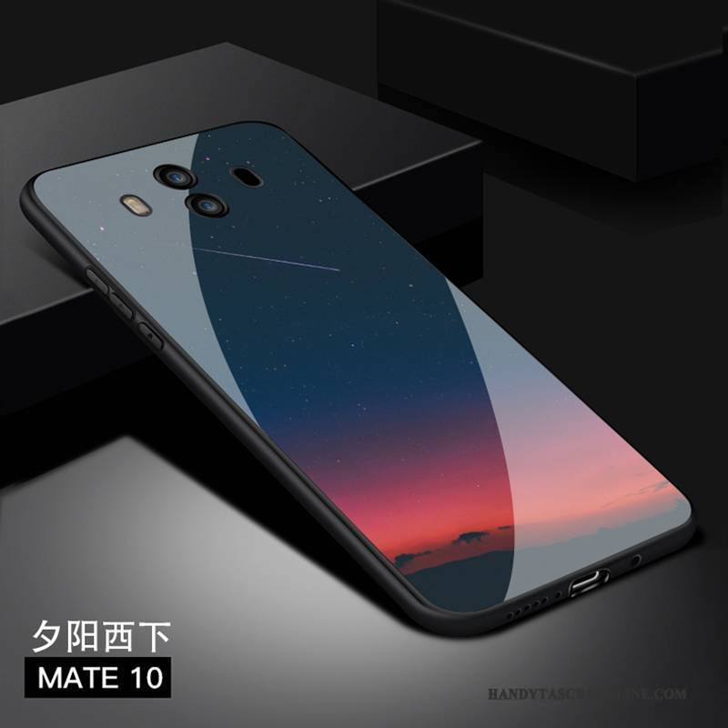 Hülle Huawei Mate 10 Kreativ Glas Trend, Case Huawei Mate 10 Schutz Anti-sturz Handyhüllen