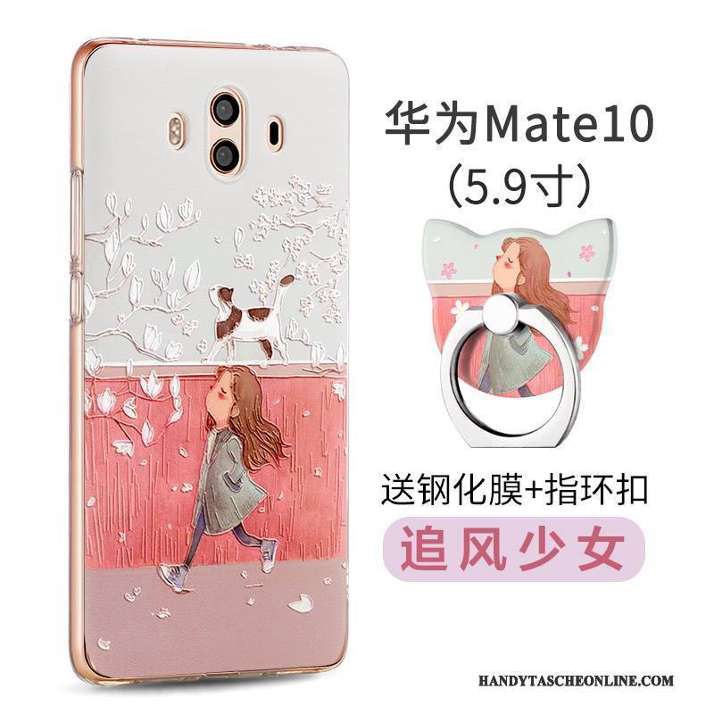 Hülle Huawei Mate 10 Kreativ Handyhüllen Rosa, Case Huawei Mate 10 Taschen Anti-sturz Persönlichkeit
