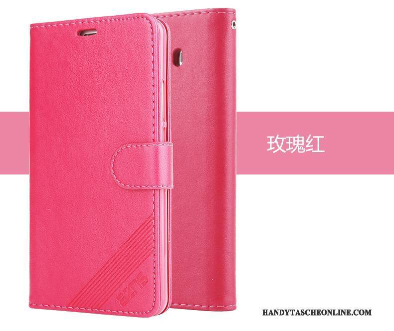Hülle Huawei Mate 10 Lederhülle Trend Anti-sturz, Case Huawei Mate 10 Schutz Handyhüllen Rot