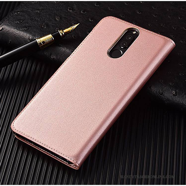 Hülle Huawei Mate 10 Lite Folio Dünne Rosa, Case Huawei Mate 10 Lite Taschen Handyhüllen Anti-sturz
