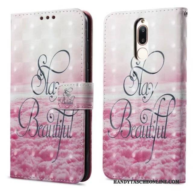 Hülle Huawei Mate 10 Lite Geldbörse Rosa, Case Huawei Mate 10 Lite Schutz