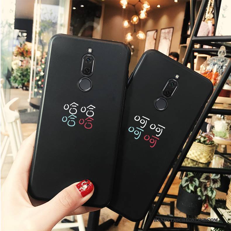 Hülle Huawei Mate 10 Lite Kreativ Trend Schwarz, Case Huawei Mate 10 Lite Taschen Liebhaber Persönlichkeit