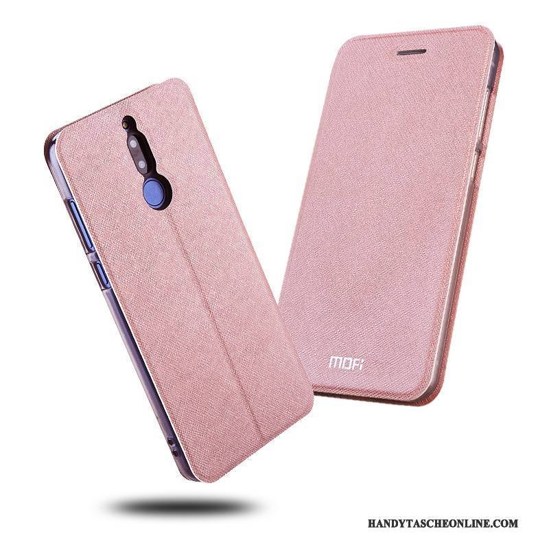 Hülle Huawei Mate 10 Lite Silikon Handyhüllen Anti-sturz, Case Huawei Mate 10 Lite Lederhülle Rosa