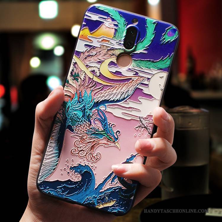 Hülle Huawei Mate 10 Lite Taschen Chinesische Art Persönlichkeit, Case Huawei Mate 10 Lite Silikon Anti-sturz Handyhüllen