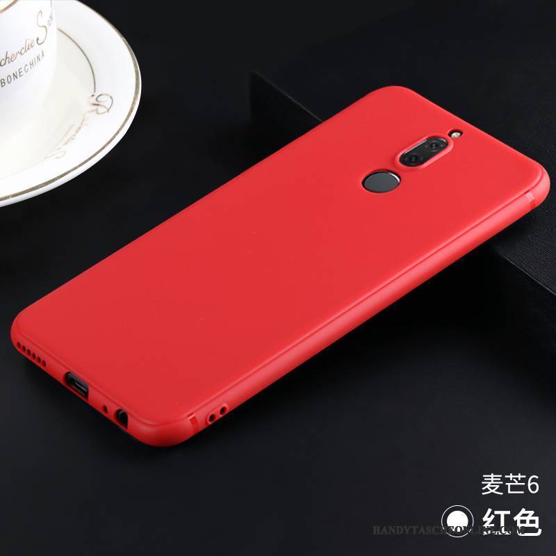 Hülle Huawei Mate 10 Lite Taschen Handyhüllen Rot, Case Huawei Mate 10 Lite Weiche Anti-sturz Schwarz