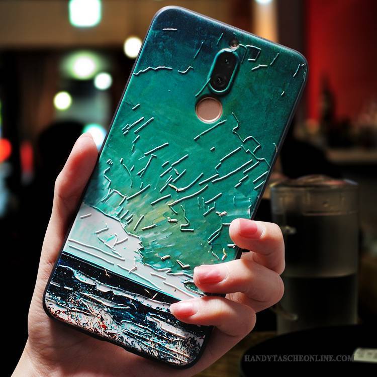 Hülle Huawei Mate 10 Lite Taschen Persönlichkeit Anti-sturz, Case Huawei Mate 10 Lite Silikon Handyhüllen Kunst