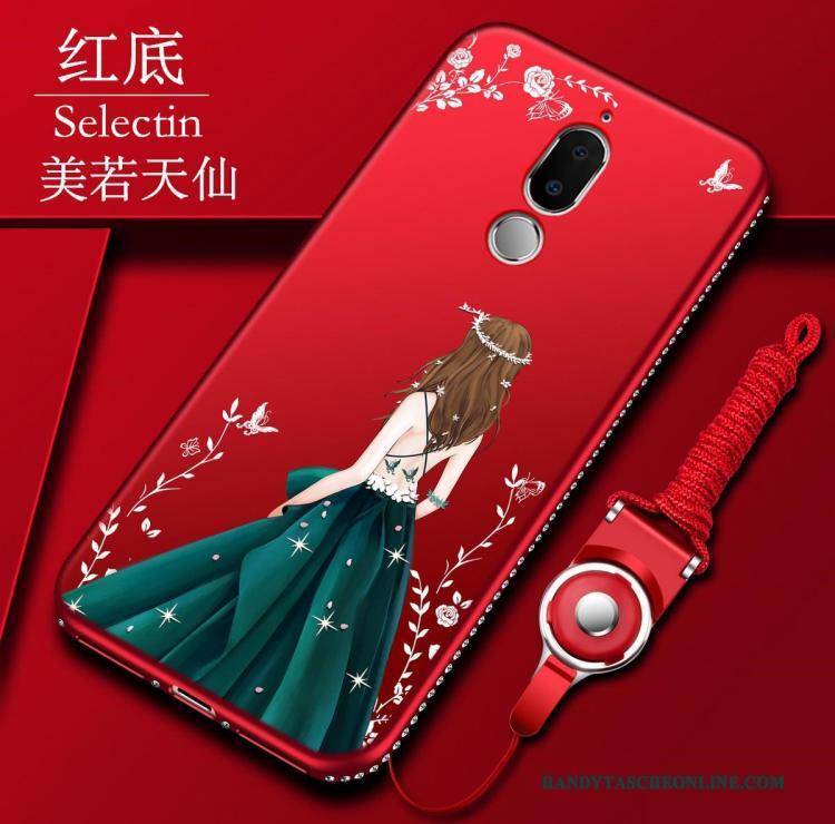 Hülle Huawei Mate 10 Lite Taschen Rot Neu, Case Huawei Mate 10 Lite Weiche Anti-sturz Trend