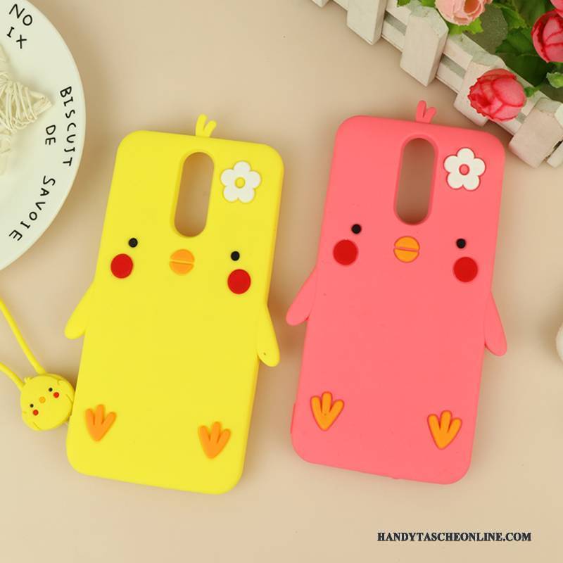 Hülle Huawei Mate 10 Lite Weiche Nette Anti-sturz, Case Huawei Mate 10 Lite Schutz Gelb Handyhüllen