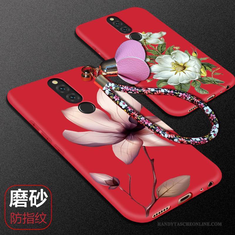 Hülle Huawei Mate 10 Lite Weiche Rot Handyhüllen, Case Huawei Mate 10 Lite Kreativ Anti-sturz