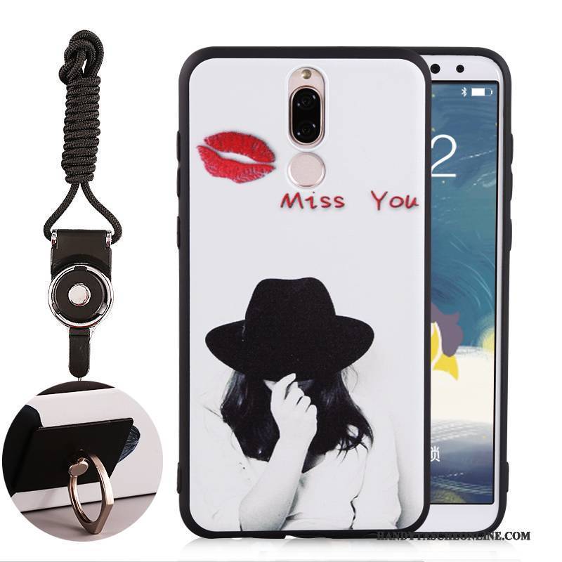 Hülle Huawei Mate 10 Lite Weiche Weiß Grün, Case Huawei Mate 10 Lite Silikon Handyhüllen