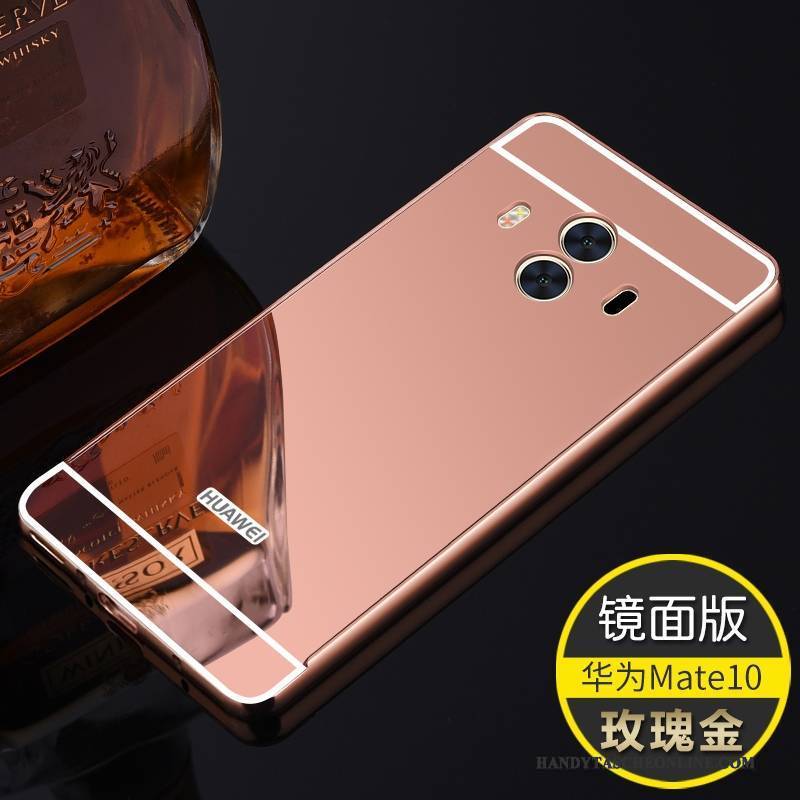 Hülle Huawei Mate 10 Metall Handyhüllen Rosa, Case Huawei Mate 10 Schutz