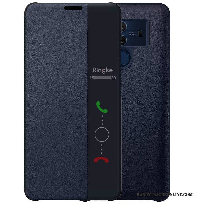 Hülle Huawei Mate 10 Pro Lederhülle Grün Handyhüllen, Case Huawei Mate 10 Pro Leder