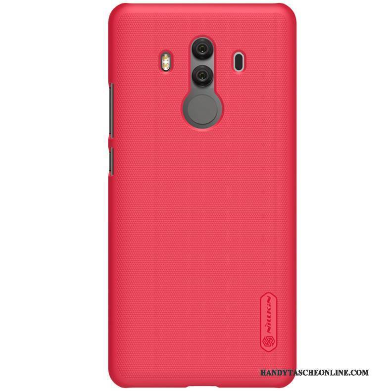 Hülle Huawei Mate 10 Pro Schutz Rot Handyhüllen, Case Huawei Mate 10 Pro Nubuck Gold