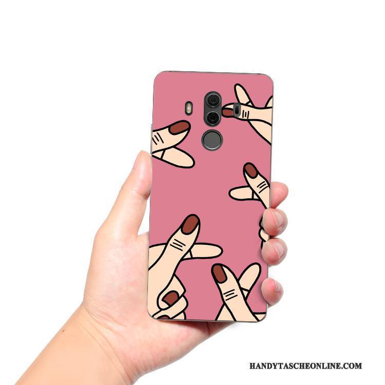 Hülle Huawei Mate 10 Pro Silikon Handyhüllen Lustig, Case Huawei Mate 10 Pro Kreativ Rosa