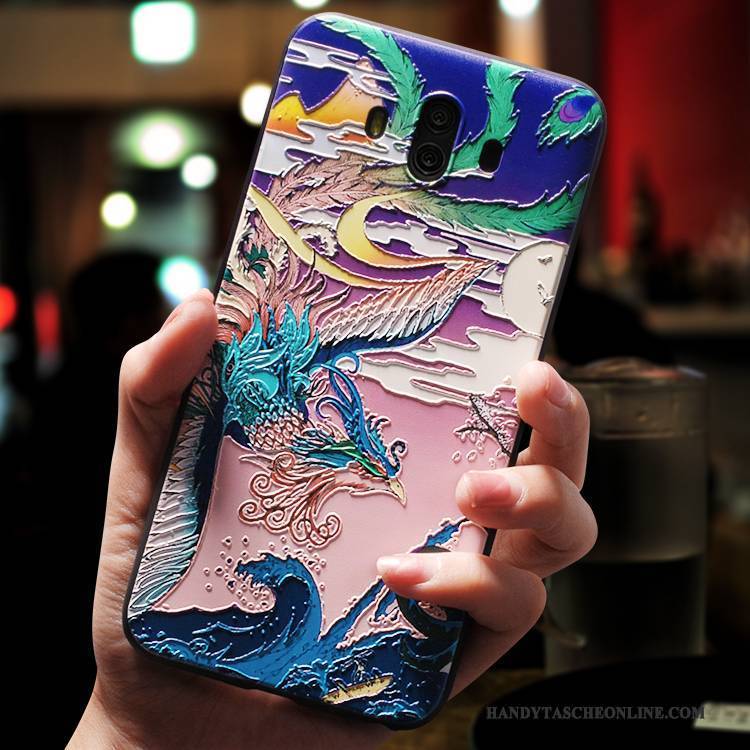 Hülle Huawei Mate 10 Silikon Handyhüllen Persönlichkeit, Case Huawei Mate 10 Weiche Anti-sturz Chinesische Art