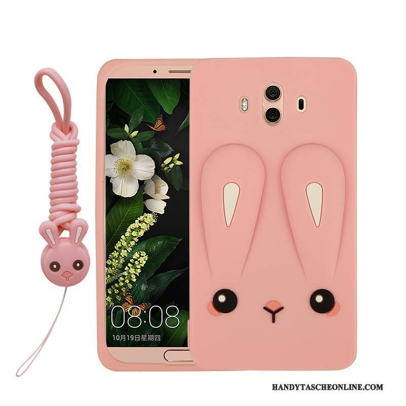 Hülle Huawei Mate 10 Silikon Rosa Anti-sturz, Case Huawei Mate 10 Taschen Persönlichkeit Nette