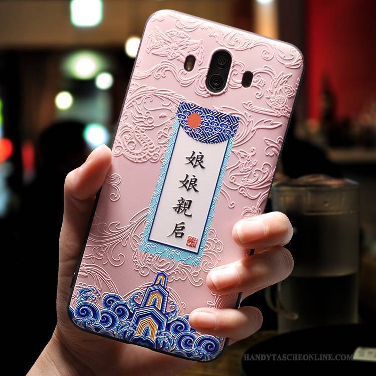 Hülle Huawei Mate 10 Silikon Rosa Anti-sturz, Case Huawei Mate 10 Weiche Trend Liebhaber