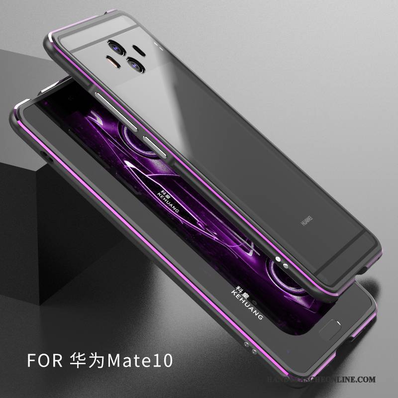 Hülle Huawei Mate 10 Taschen Anti-sturz Transparent, Case Huawei Mate 10 Schutz Lila Einfach