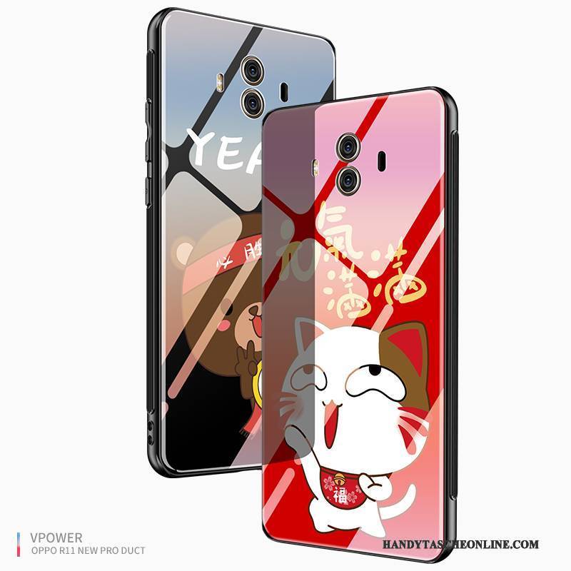 Hülle Huawei Mate 10 Taschen Handyhüllen Spiegel, Case Huawei Mate 10 Kreativ Persönlichkeit Glas