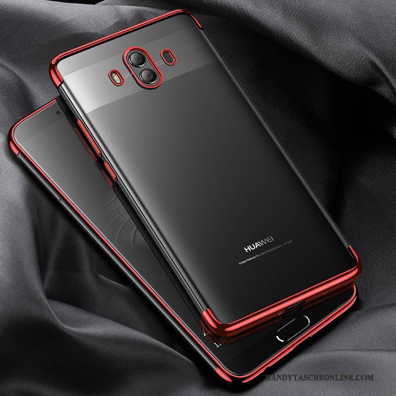 Hülle Huawei Mate 10 Taschen Persönlichkeit Rot, Case Huawei Mate 10 Silikon Transparent Schlank