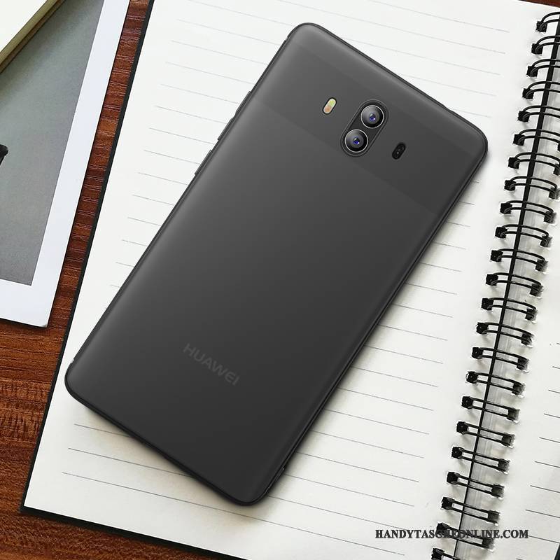 Hülle Huawei Mate 10 Weiche Schwarz Anti-sturz, Case Huawei Mate 10 Silikon Handyhüllen Schlank