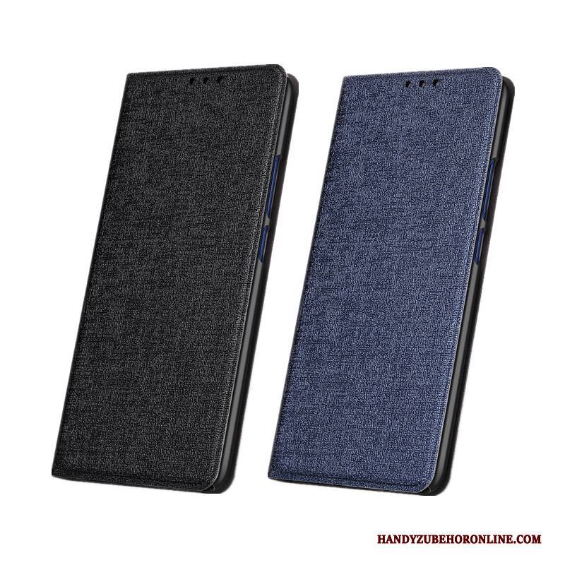 Hülle Huawei Mate 20 Lite Lederhülle Anti-sturz Handyhüllen, Case Huawei Mate 20 Lite Folio Schwarz