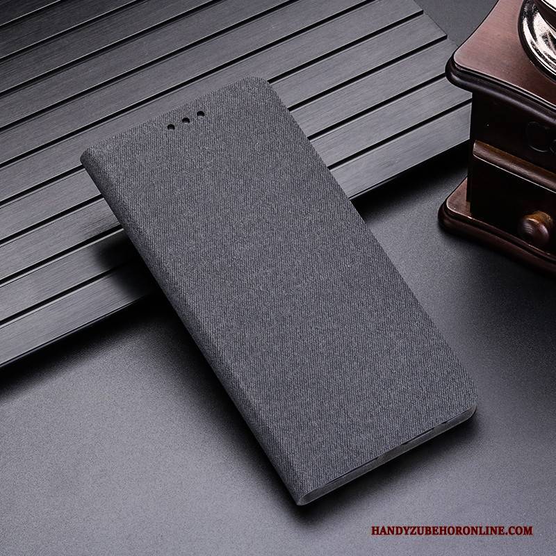 Hülle Huawei Mate 20 Lite Lederhülle Grau Anti-sturz, Case Huawei Mate 20 Lite Schutz Handyhüllen