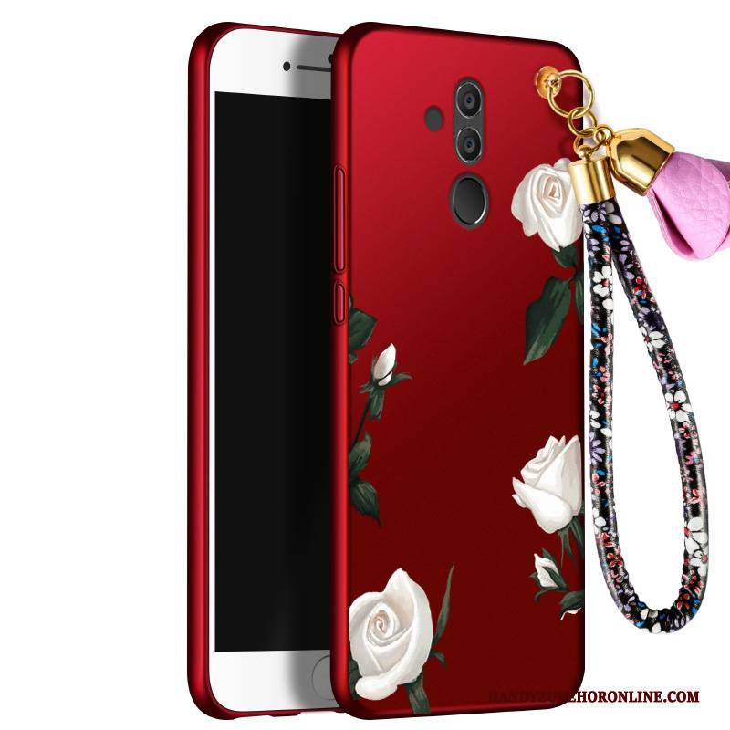 Hülle Huawei Mate 20 Lite Silikon Handyhüllen Rot, Case Huawei Mate 20 Lite Taschen Anti-sturz