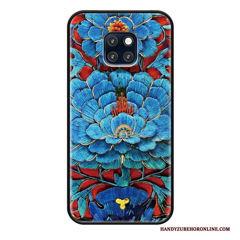 Hülle Huawei Mate 20 Rs Taschen Anti-sturz Blumen, Case Huawei Mate 20 Rs Retro Handyhüllen Chinesische Art