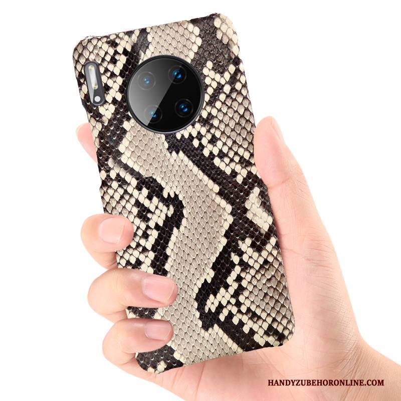 Hülle Huawei Mate 30 Leder Anti-sturz Handyhüllen, Case Huawei Mate 30 Taschen Neu High-end