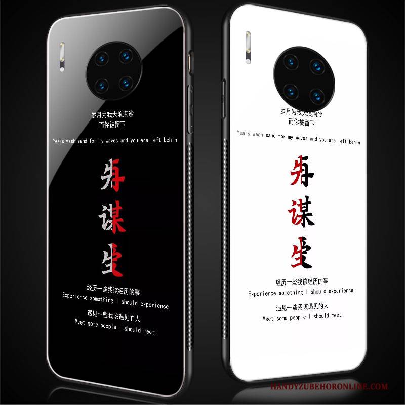 Hülle Huawei Mate 30 Pro Kreativ Anti-sturz Liebhaber, Case Huawei Mate 30 Pro Netto Rot Handyhüllen