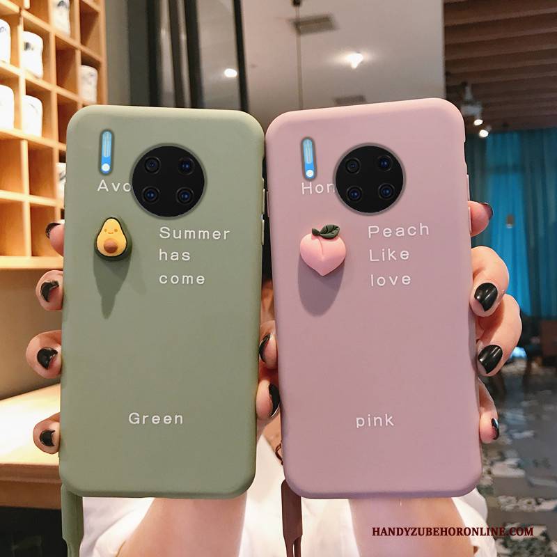Hülle Huawei Mate 30 Pro Kreativ Persönlichkeit Anti-sturz, Case Huawei Mate 30 Pro Weiche Grün Dreidimensional